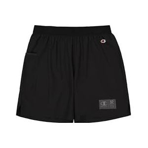Champion Legacy Modern Sport (220387) - Quick-Dry Bi-Stretch Polywoven (120g) 7 inch Shorts, Zwart (NBK), S Heren FW24, zwart (Nbk), S