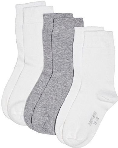 Camano - Set van 3 Sokken - Wit - Voor Kinderen - Versterkte Hiel en Teen