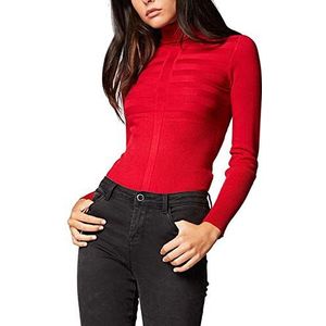 Morgan Dames Pull Fin Col Roulé Mentos Pullover Sweater, Rood (Tango Rood Tango Rood), XS