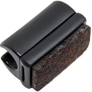 Adsamm SF-C-BL-11-16 SF-C-BL-11 16 x klem glijders met vilt, zwart, Ø 9-10 mm