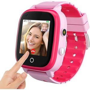 EURHOWING 4G Smartwatch voor kinderen, kinderhorloge met GPS en oproepfunctie, horloge telefoon voor meisjes en jongens, touchscreen met muziekspeler, game, camera, zaklampen, wekker, smartwatch