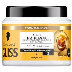Schwarzkopf Gliss 4-in-1 Nährende Bond-Building-Maske für Haare, 400 ml