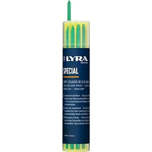 Lyra potloden (kleur: wit, groen en blauw), 12 stuks, geschikt voor alle oppervlakken, waterbestendig - 4499402