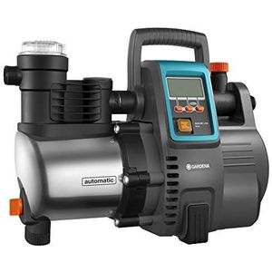 Gardena Premium Hydrofoorpomp 6000/6E LCD Inox: Hydrofoorpomp met een Capaciteit van 6000 L/H, 1300 W Motor en LC-Display, Pompbehuizing van Roestvrij Staal, Grijs/Zwart