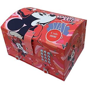 Disney Sieradendoos Minnie Meisjes 20 X 15,7 Cm Karton Rood