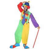 Atosa 54167 COSTUME CLOWN XS-S, heren, meerkleurig