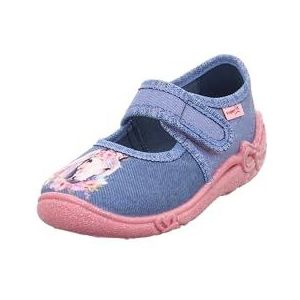 Superfit Belinda 1-800288 Pantoffels voor meisjes, Blauw 8060, 23 EU