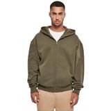 Build Your Brand - Ultra Heavy - Sweatshirt - Zwart - Zware Katoen, Met Rits, Urban Fit