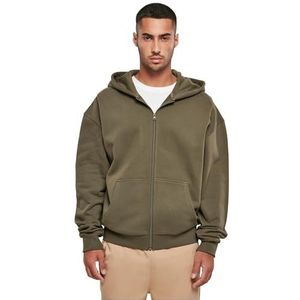 Build Your Brand - Ultra Heavy - Sweatshirt - Zwart - Zware Katoen, Met Rits, Urban Fit