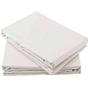 Emma Barclay Percale FTD. Sheet Three Qtr Bed Ivoor, 50Procent Katoen/Polykatoen/Polyester, Crème, Quarter