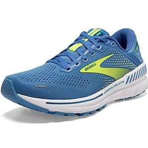 Brooks Adrenaline GTS 22 Hardloopschoenen voor dames, Zilver Lake Blauw Groen Wit, 36.5 EU