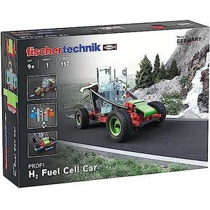 fischertechnik 559880 Profi H2 Fuel Cell Car – bouwpakket voor kinderen vanaf 9 Jaar, waterstofaangedreven voertuig om te bouwen, inclusief motor & brandstofcel