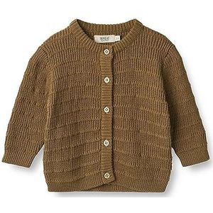 Wheat Gebreid vest voor babyjongens, 4143 Green Bark, 80 cm