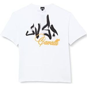 Just Cavalli Heren T-shirt met korte mouwen, 100 Optisch Wit, L