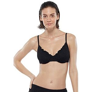 Lovable Kanten bikinitop voor dames, Zwart, 40 C