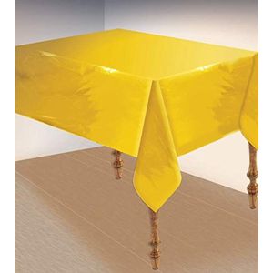 Metallic gouden tafelkleed (135 x 270 cm) 1 stuk - duurzaam en elegant ontwerp, perfect voor feesten, bruiloften, evenementen, vieringen en meer