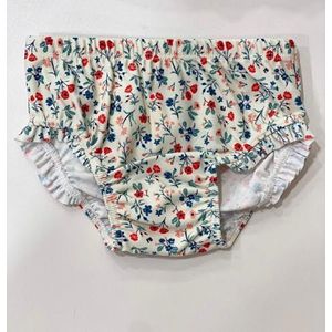 Petit Bateau Zwempak voor meisjes, Wit/Veelkleurig., 12 Maanden