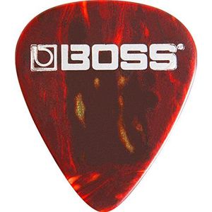 BOSS Medium Celluloid Picks (BPK-12-Sm), Pakket van 12 Premium Guitar Picks - Shell, Set van 12 stuks