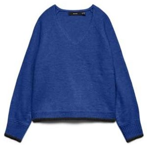VERO MODA Vmaquarius Ls V-hals raglan trui Bf, surf The Web, S
