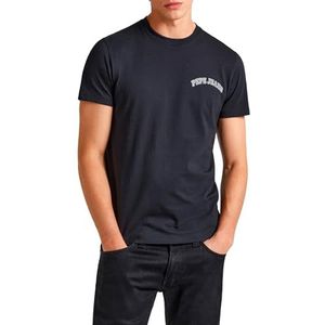 Pepe Jeans Clementine T-shirt voor heren, Zwart (zwart), S