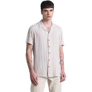 JJJEFF Resort Stripe Shirt SS Relaxed, Crockery., L