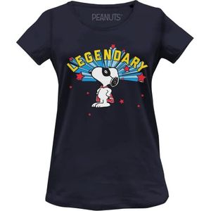 Snoopy WOPEANUTS057 T-shirt, marineblauw, maat S