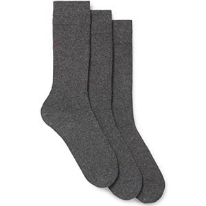 HUGO Heren 3P RS UNI COLORS CC Drie-pack sokken van katoenmix in een normale lengte, Medium Grijs 31, 40-42 EU