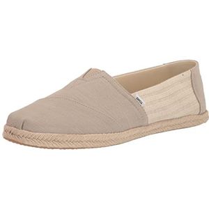 TOMS Dames Alpargata Touw Classic Loafer Flat, Natuurlijke strepen, 43.5 EU