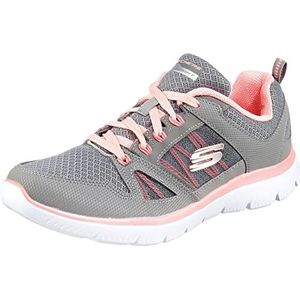 Skechers Meisjes Summits-New World Trainers, Grijs Koraal, 35 EU