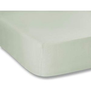 Bianca Plain Dyed Light Green hoeslaken, 105 x 200 cm, 100% percale katoen