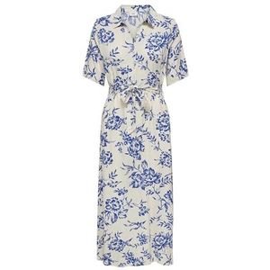 JDY - Midi-jurk - Viscose - V-Hals - 3/4 Mouwen - Regular Fit