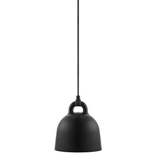 Norman Copenhagen Bell hanglamp, aluminium, zwart, 23 x 22 cm