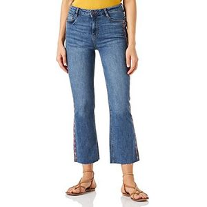 Springfield Jeans borduurwerk jeans, medium blauw, maat 34 voor dames