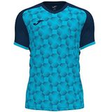 Joma - Supernova III - T-shirt - Navy Fluor Turquoise - Korte Mouwen