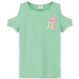 s.Oliver T-shirt voor meisjes met cut-out, groen 7300, 116/122 cm