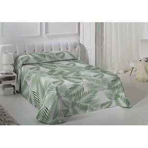 VIALMAN Lichtgewicht sprei Sofia 30 Eenpersoonsbed | Dekbedovertrek Kleur Groen | Quilt maat 180 x 270 cm, Sprei Bed & Sofa Sprei Groen