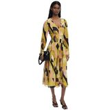 Jurk - Geometrische Print - Midi - A-lijn - Ontworpen door Monsieur Christian Lacroix