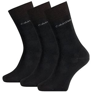 Calvin Klein Heren Classic Casual Sock (verpakking van 3 stuks), zwart, One Size