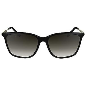 Lacoste Dames L6016S zonnebril, zwart, eenheidsmaat, Zwart, one size