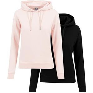 Urban Classics Damestrui met, zwart + roze, XS