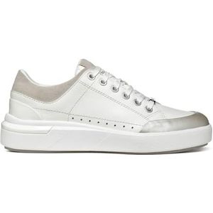 Geox D DALYLA A Sneakers voor dames, wit/LT Grey, 42 EU, Wit Lt Grey, 42 EU