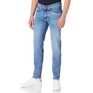 BRAX Heren Skinny Fit Jeans Style Chris Stretch Katoen, Vintage Blue Used., 35W x 34L