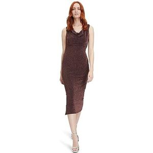 Vera Mont Bodycon-jurk voor dames met lurexdraad, zwart/rosé, 38