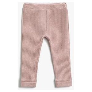 Koton Baby Girl Ribbed Pocket Detail Leggings, roze (274), 6-9 Maanden