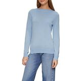 s.Oliver - Gebreide Trui - Lichtblauw - Regular Fit - Boothals