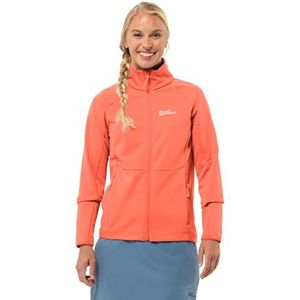 Jack Wolfskin Alpgrat Fz W Fleecejack voor dames, Oranje Digitaal, XXL