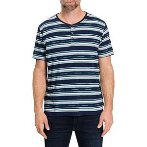 Pioneer Authentic Jeans T-shirt, Black Iris gestreept, S