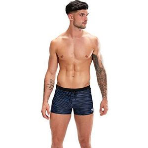 Speedo Heren Valmilton Aquashort zwembroek, zwart/blauw, 28, Zwart/Blauw, 164