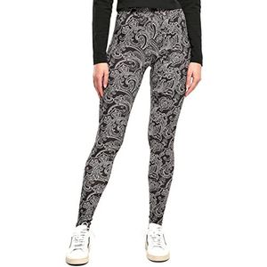 Urban Classics AOP Soft Leggings voor dames, yogabroek, Blacknewpaisley, L