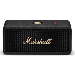 Marshall Emberton III draagbare Bluetooth-luidsprekers, draadloos, IP67-classificatie stof- en waterbestendig, 32+ uur speeltijd, snel opladen - zwart en messing